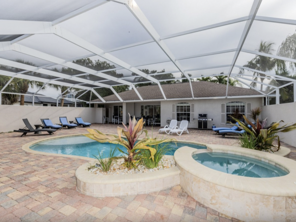 Marco Island 5 Bedroom Home with Guest House Walk to Beach